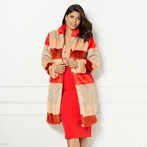 Santorini Fur Coat by Eva Mendes NWOT